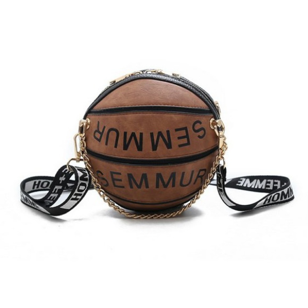 Basketball Brown Crossbody Bag